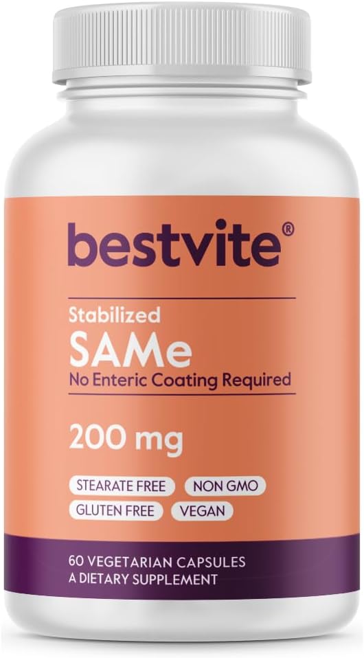 BESTVITE SAM-e 200mg Stabilised (60 Vegan Capsules) - görsel 1