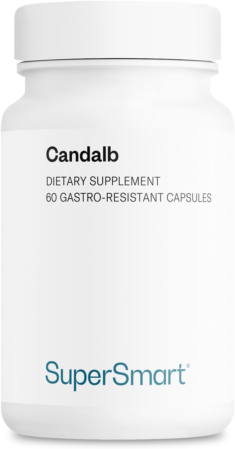 Supersmart Candalb - Probiotic & Prebiotic Supplement with Lactobacillus Acidophilus, Rhamnosus & Inulin - 60 DRcaps - görsel 1