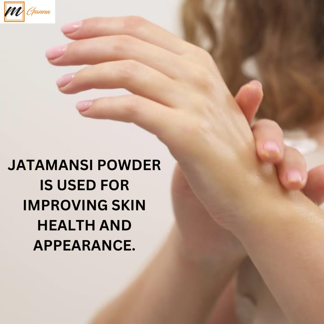 mGanna 100% Natural Jatamanshi Powder - Nardostachys jatamansi (Spikenard Root) for Hair and Health, 100g - görsel 4