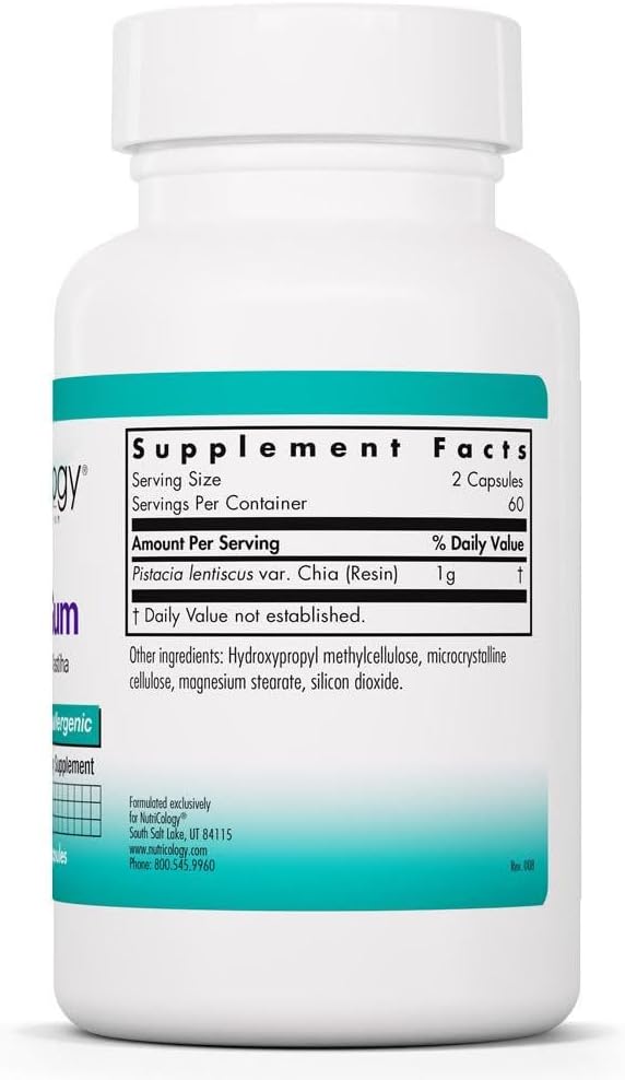 Allergy Research Group NutriCology Mastic Gum - 1000 mg Chios Mastic Gum Resin - 240 Capsules - görsel 3