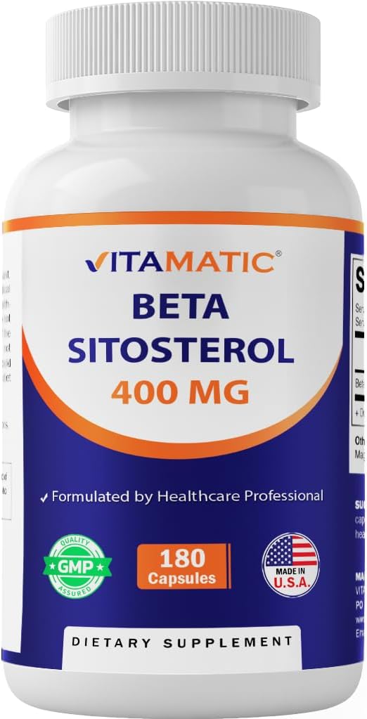 Vitamatic Beta Sitosterol Complex 400 mg, 180 Capsules - görsel 1
