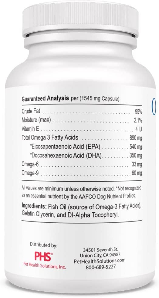 Omega Caps HP Snip Tip Capsules for Medium and Large Dogs – High Potency EPA & DHA Fish Oil Supplement, 60 Capsules - görsel 7