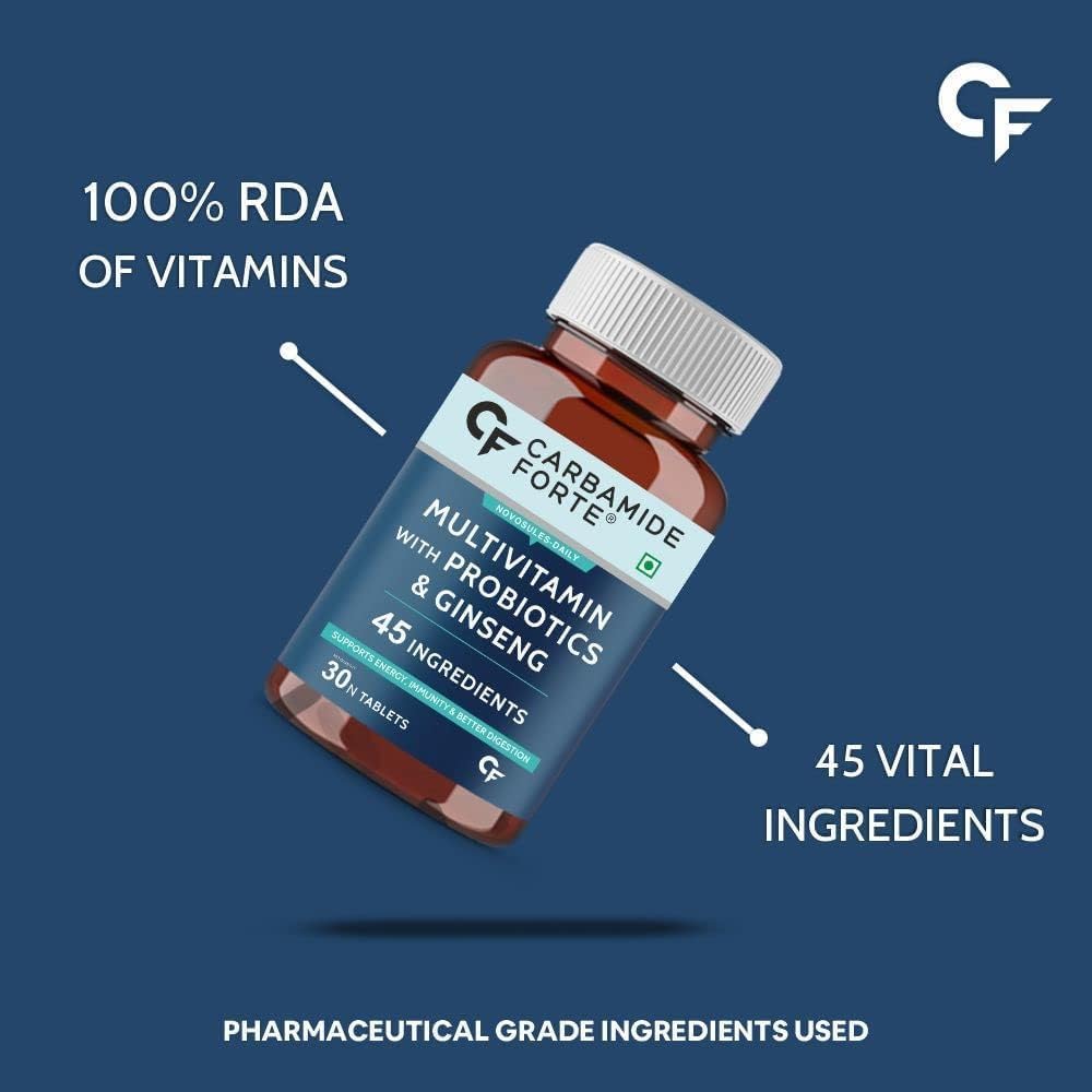 Generic Multivitamin Tablets for Men and Women with Probiotics - 30 Veg Tablets - görsel 4