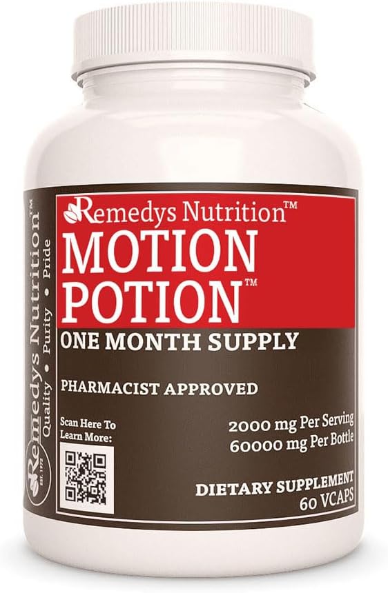 Remedy's Nutrition Motion Potion Herbal Supplement - 1000 mg, 60 Vegan Capsules (Two Months' Supply) - görsel 1