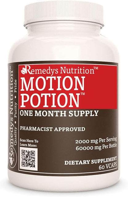 Remedy's Nutrition Motion Potion Herbal Supplement - 1000 mg, 60 Vegan Capsules (Two Months' Supply)