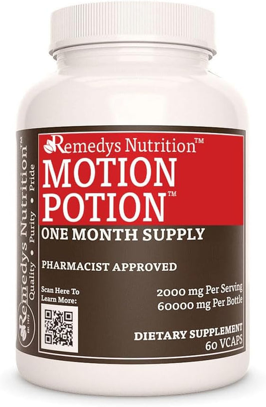 Remedy's Nutrition Motion Potion Herbal Supplement - 1000 mg, 60 Vegan Capsules (Two Months' Supply)