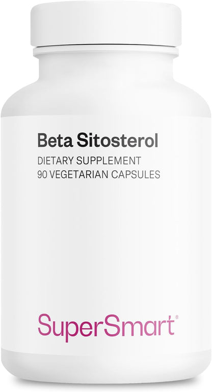 Supersmart Beta-Sitosterol Supplement (180mg per Day) - Plant Sterols for Men - Non-GMO & Gluten-free - 90 Vegetarian Capsules