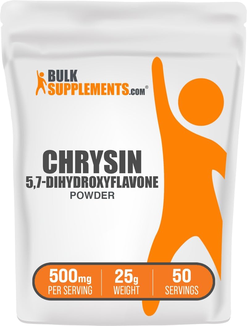 BulkSupplements.com Chrysin Powder – 5,7-Dihydroxyflavone Supplement, 500mg per Serving, 250g - görsel 8