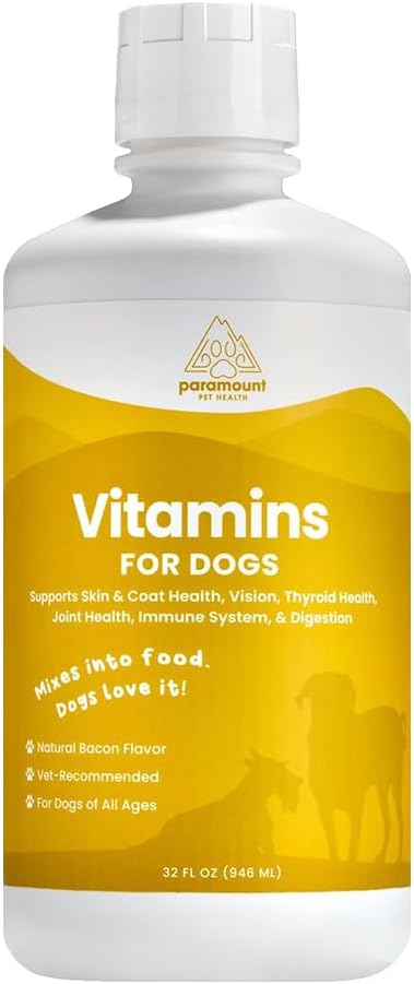 Liquid Multivitamin for Dogs with Probiotics, 8 in 1 Vitamins for Immune Support, Energy & Digestion, High Absorption, Made in USA, 946 ml - görsel 1