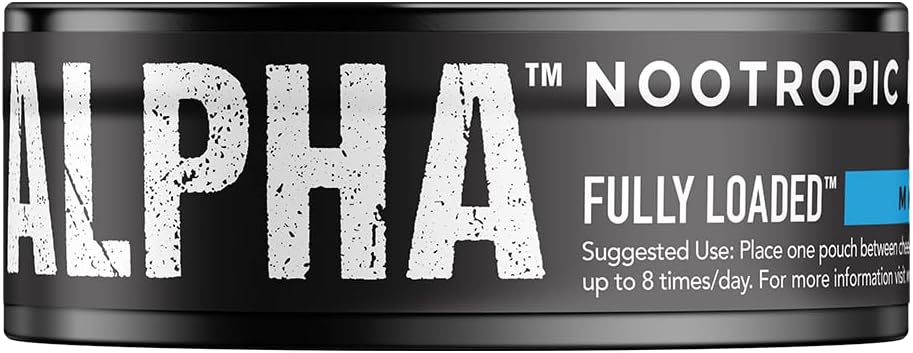 Fully Loaded Alpha Nootropic Pouches (Mint) - 5 Tins - 15 Pouches per Tin - Nootropic Delivery with Alpha GPC, L-Tyrosine, GABA - görsel 6