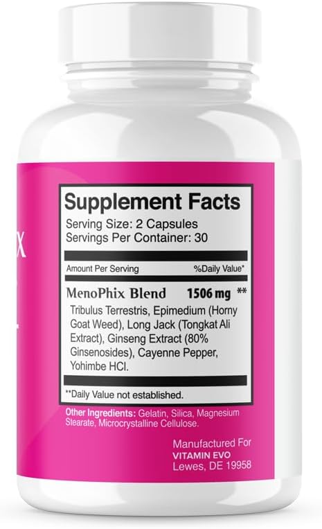 Vitamin Evo MenoPhix Menopause Natural Support Capsules - görsel 2