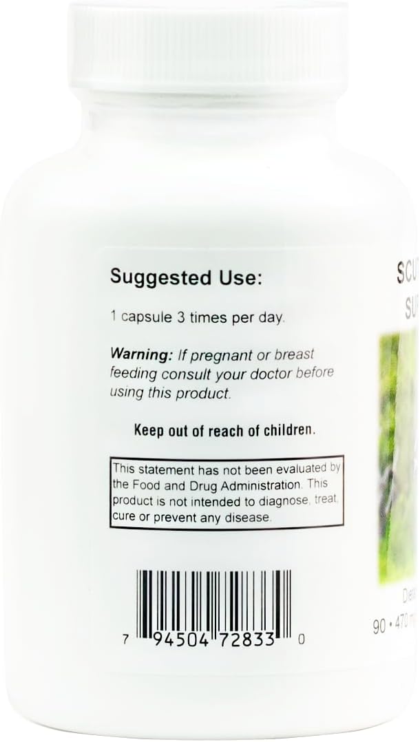 Supreme Nutrition Scutellaria Supreme, 90 Pure Chinese Skullcap Root Vegetarian Capsules - görsel 3