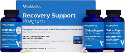 Clinical-Grade Post Surgery Recovery Support Supplement Programme – Physician-Designed Formula with Vitamins, Minerals, Antioxidants, Bromelain & Quercetin