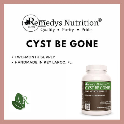 Cyst Be Gone – 1,000 mg, 60 Vegan Capsules Herbal Food Supplement