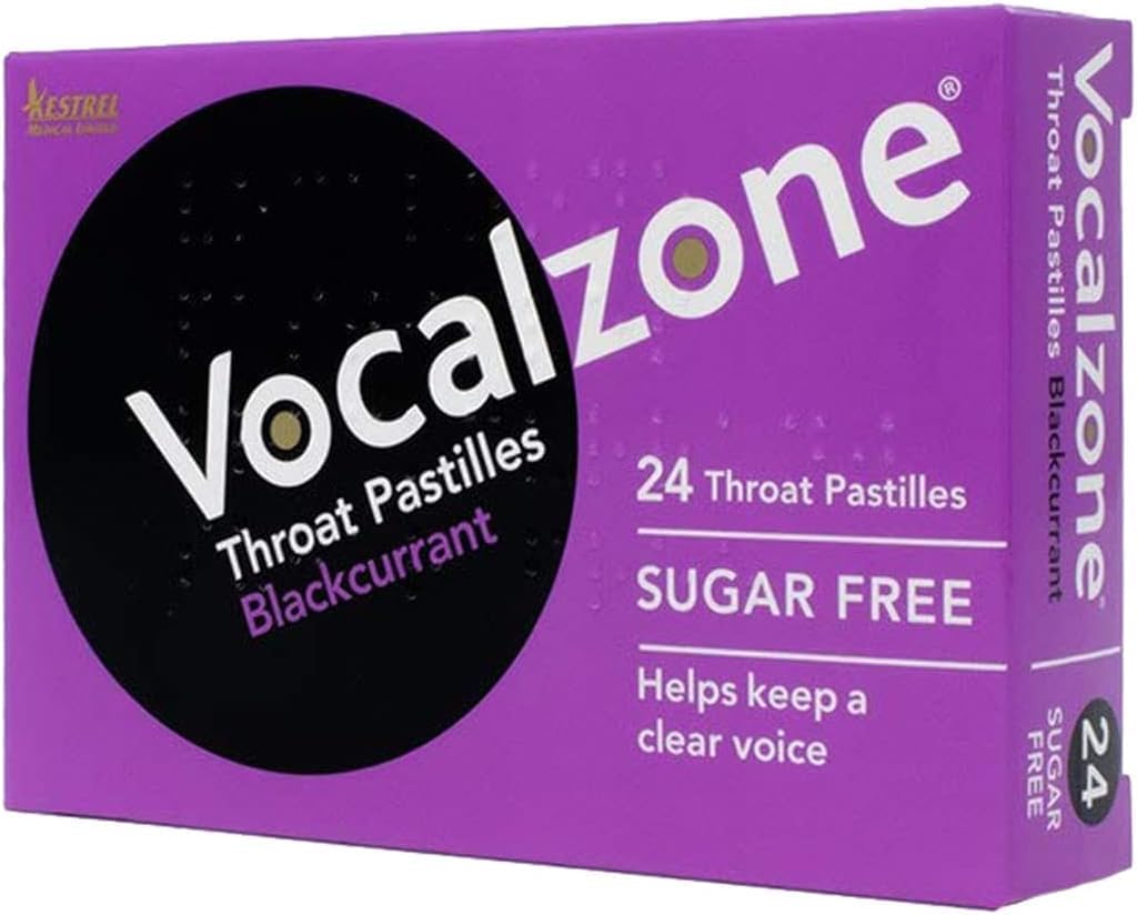 Vocalzone Throat Pastilles, Blackcurrant, 24 Pastilles - görsel 1