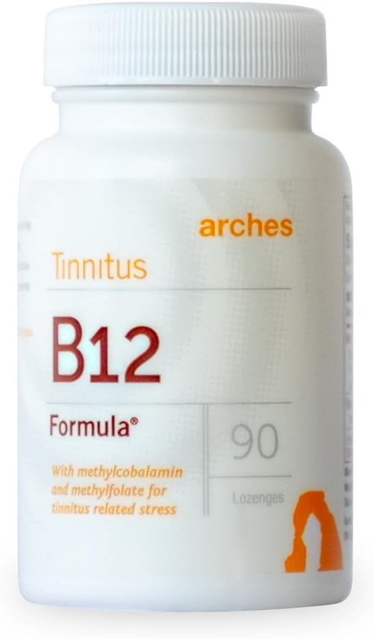 Arches Tinnitus B12 Formula – Methylfolate 400 mcg, Methylcobalamin 1000 mcg, 90 Lozenges - görsel 1