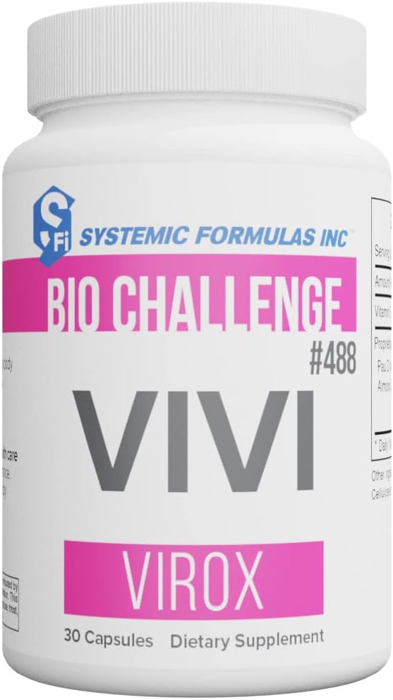Systemic Formulae Bio Challenge #488 VIVI Virox – Immune Support Blend with Pau d'Arco and Lomatium, 30 Capsules - görsel 1