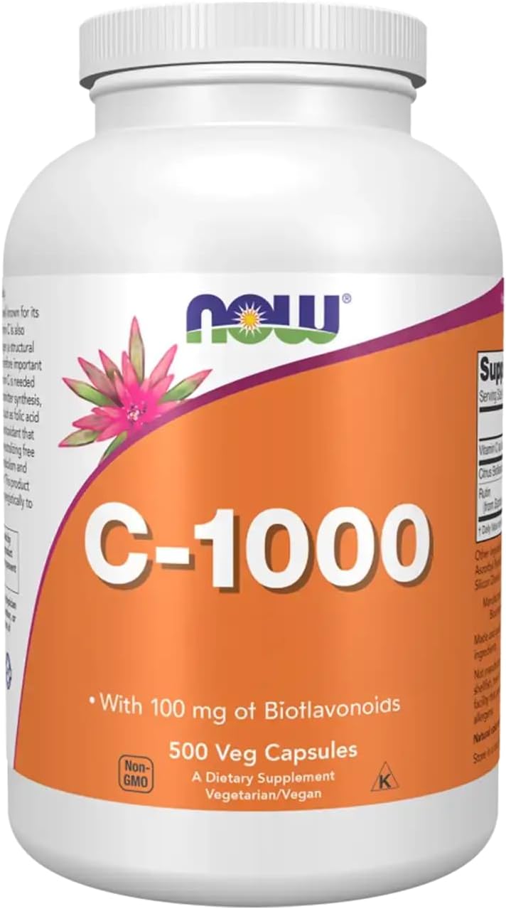 NOW Foods Vitamin C-1000, 500 Vegetarian Capsules - görsel 1