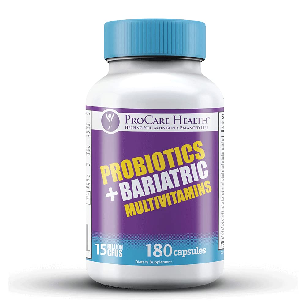 ProCare Health Bariatric Multivitamin + Probiotics | 45mg Iron | 180 Count | 3 Month Supply - görsel 3