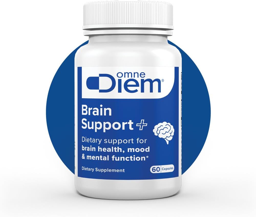 Omne Diem Brain Support with Cerenx and MecobalActive – Food Supplement for Brain Health, Mood & Mental Function (60 Capsules) - görsel 1