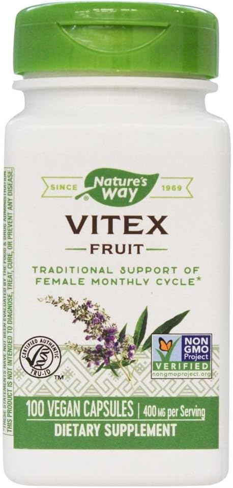 Nature's Way Vitex Fruit, 100 Veg Capsules - görsel 1