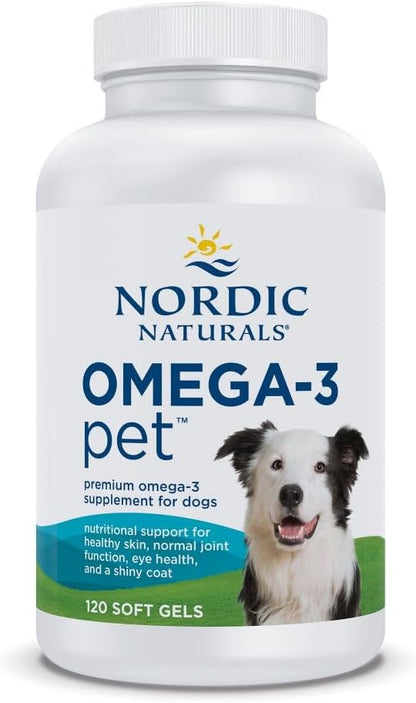 Nordic Naturals Omega-3 Pet, Unflavoured - 120 Soft Gels