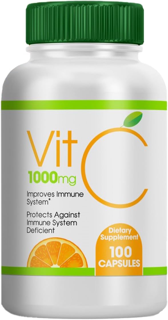 Vitamin C 1000mg Supplement - 100 Capsules (Pack of 3) - görsel 1