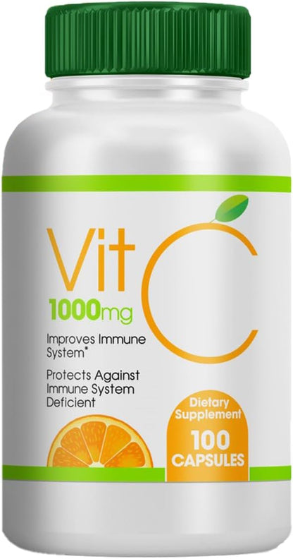 Vitamin C 1000mg Supplement - 100 Capsules (Pack of 3)