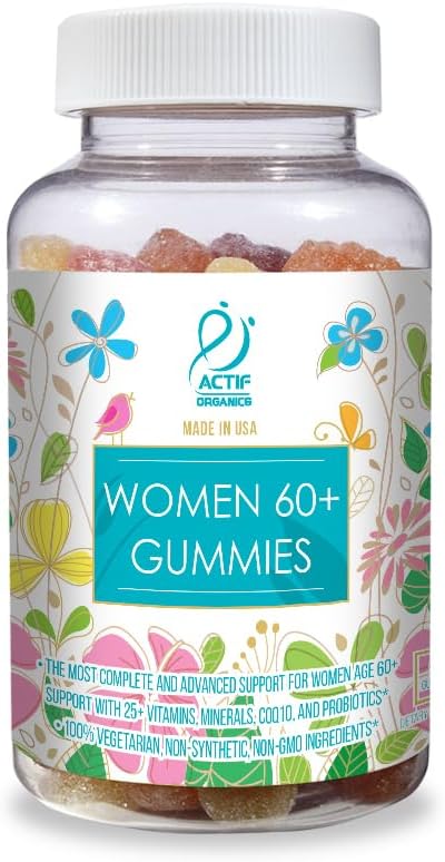 ACTIF Women Over 60 Gummies Multivitamin with Probiotics – 90 Gummies - görsel 1