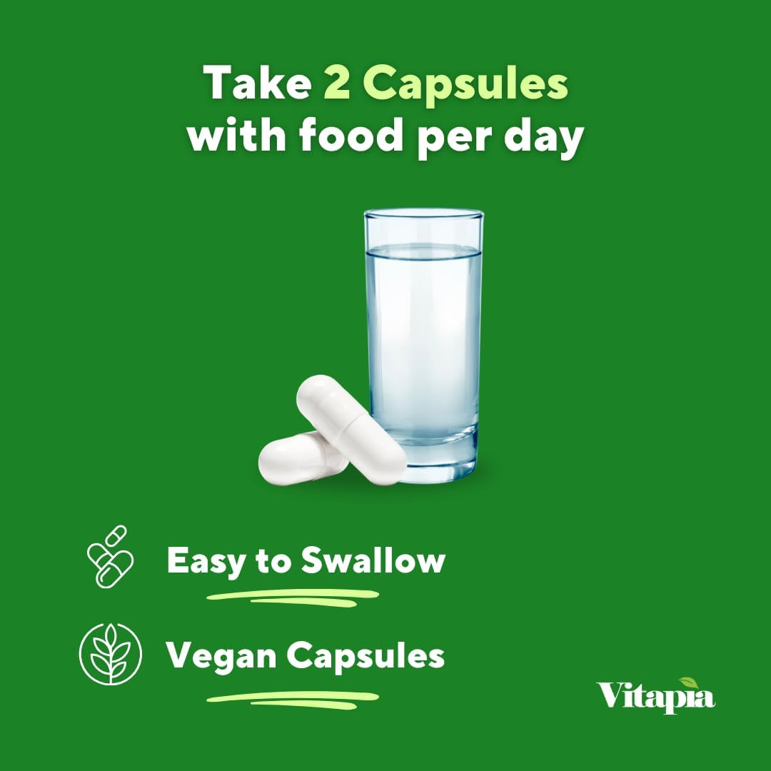 Vitapia Organic Broccoli Sprout & Broccoli Extract Supplement - 120 Vegetable Capsules - görsel 7