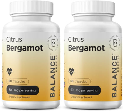 Citrus Bergamot 500mg, 60 Vegan Capsules - – High Potency: Each capsule delivers 500mg of Citrus Bergamot extract, – Image 1