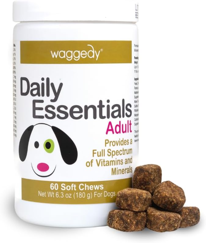 Waggedy Daily Essentials Adult Soft Chews – Dog Multivitamin & Immune Support (120 Chews) - görsel 10