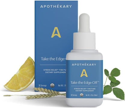 Apothékary Take The Edge Off - Herbal Liquid Drops for Stress Relief, 30 ml