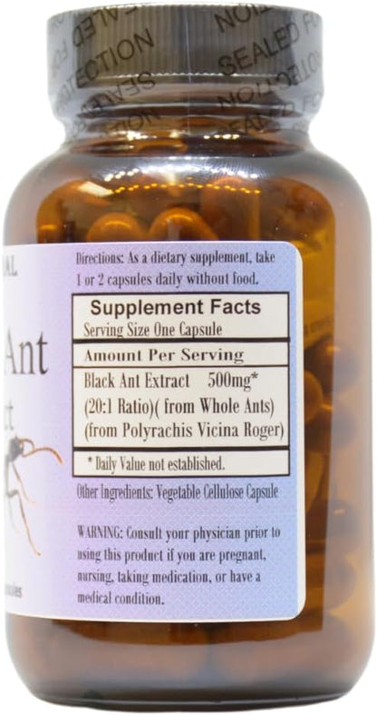 Barlowe's Herbal Elixirs Mountain Ant Extract | 20:1 Extract | 500 mg | 60 Vegan Capsules