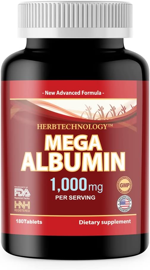 Dr.K&C Mega Albumin Protein Supplement 1000mg, 180 Tablets (3 Bottles) - görsel 8