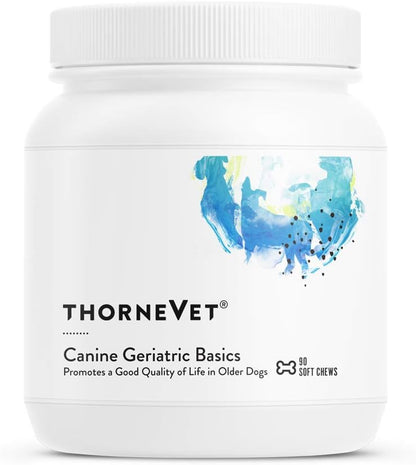 ThorneVET Canine Geriatric Basics – Senior Dog Multivitamin/Mineral Formula, 90 Soft Chews