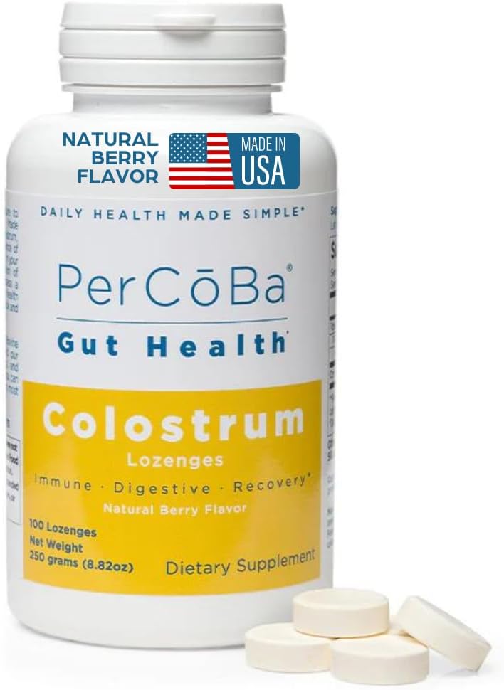 Bovine Colostrum Lozenges - 100 Count - First Milking Supplement - Berry Flavoured - görsel 1