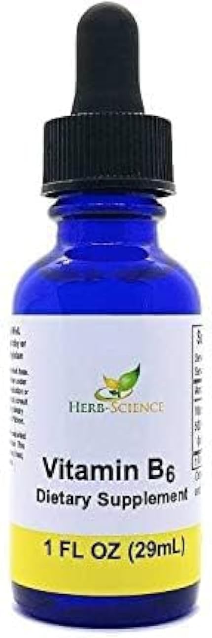 Herb-Science Liquid Vitamin B6 Drops - Pyridoxine Supplement, 30 ml (36 Servings) - görsel 1