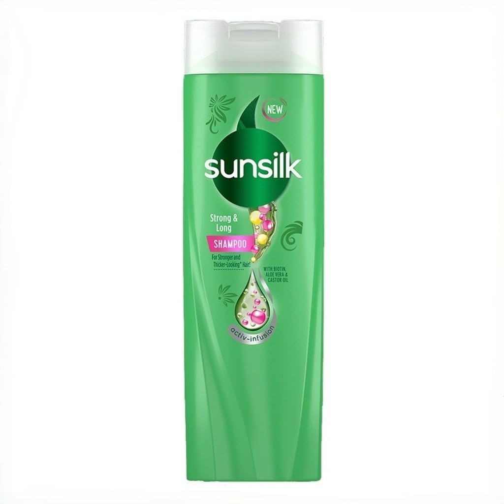 Sunsilk Co-Creations Strong and Long with Biotin Shampoo, 180 ml - görsel 1