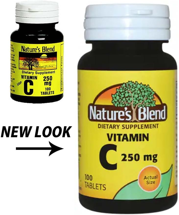 Nature's Blend Vitamin C 250mg Tablets, 100 Tablets - görsel 4