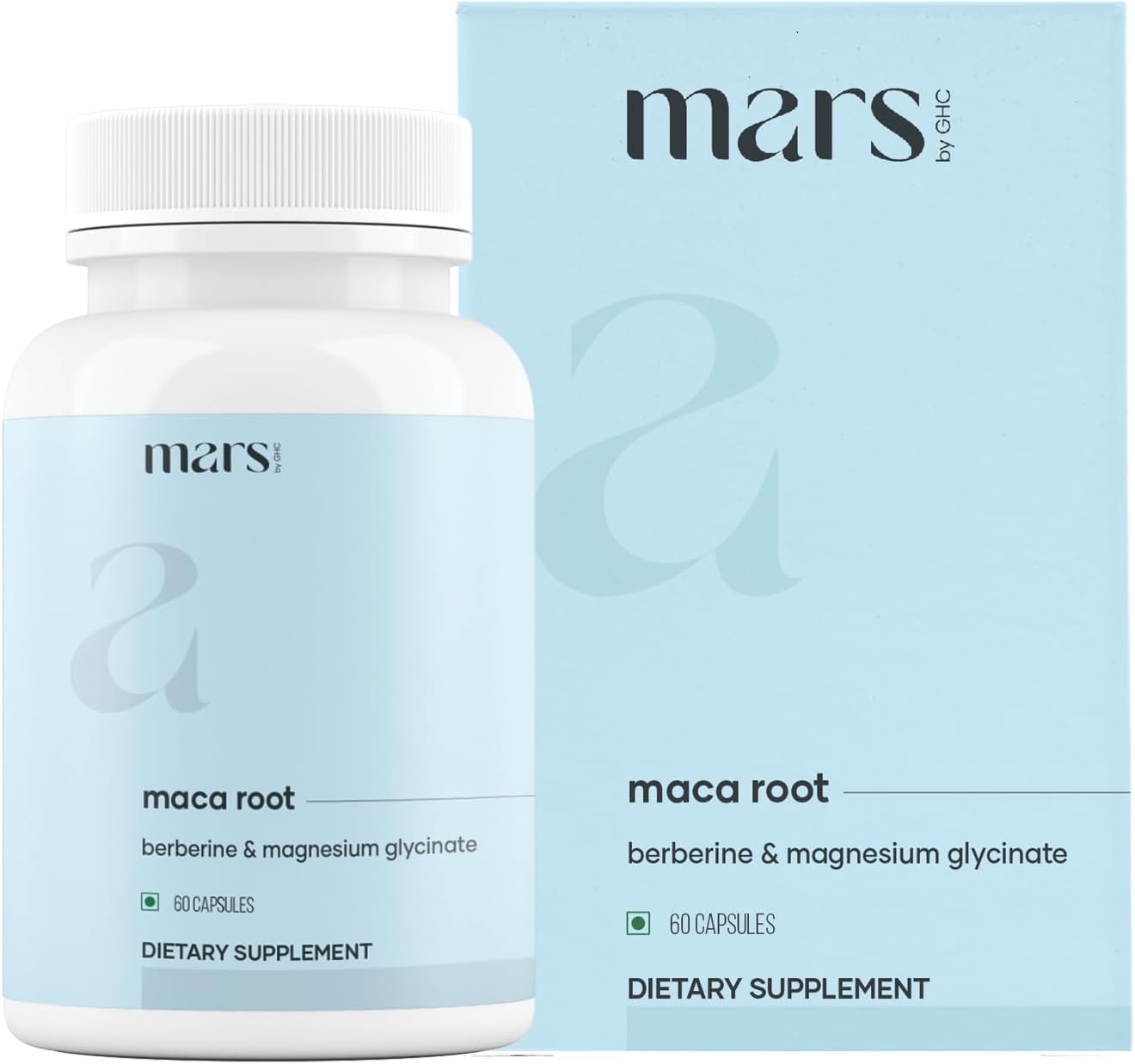 mars by GHC Maca Root Caps (Ginseng): Powered with Magnesium & Berberine - 60 Capsules | Overall Wellbeing | Good Health Company - Pack of 3 - görsel 2