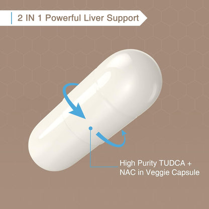 Zingicin TUDCA with NAC Supplement - 1200mg, 60 Capsules