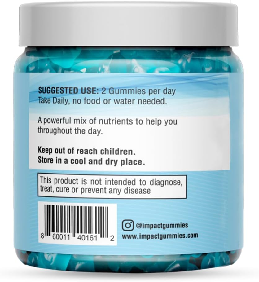 Youth Athletic Gummies – Children's Multivitamin Gummies with Essential Nutrients, Immune & Energy Support, Vegan & Gelatin-Free, Includes Vitamins A, C, B3, B12, Omega-3, Zinc – Ages 5-18 - görsel 7