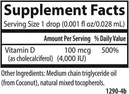 Carlson Super Daily D3 4,000 IU (100 mcg), Unflavoured, 365 Drops
