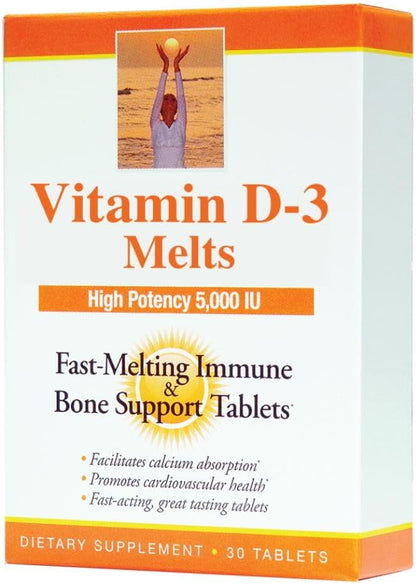 Dr. Newton's Naturals Vitamin D3 5000 IU Fast-Melting Tablets - 30 Tablets