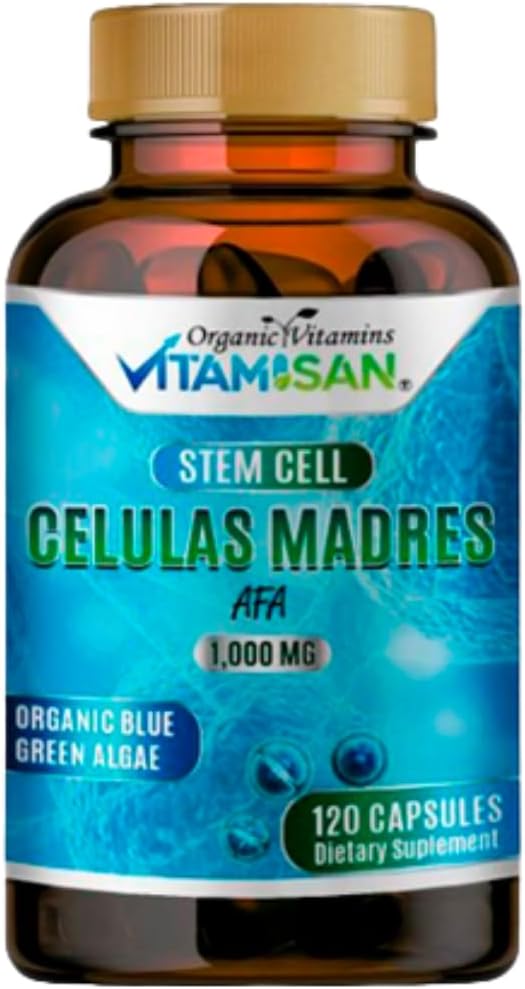 CELULAS MADRES Stem Cell Capsules - Organic Blue Green Algae, 120 Capsules - görsel 1