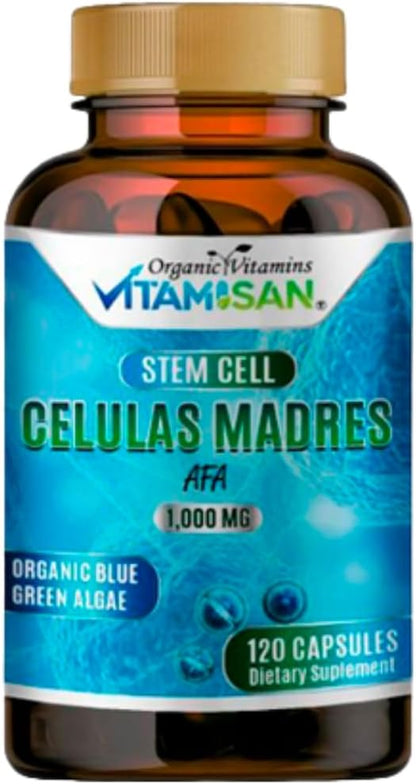 CELULAS MADRES Stem Cell Capsules - Organic Blue Green Algae, 120 Capsules