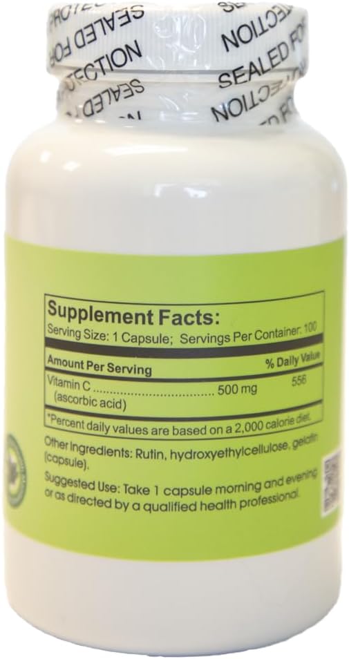 Vitamin C Time Released with Rutin - 500 mg, 100 Capsules - görsel 2