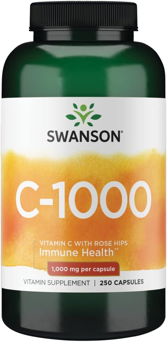 Swanson Vitamin C with Rose Hips, 1000 mg, 90 Capsules (2 Pack) - görsel 8
