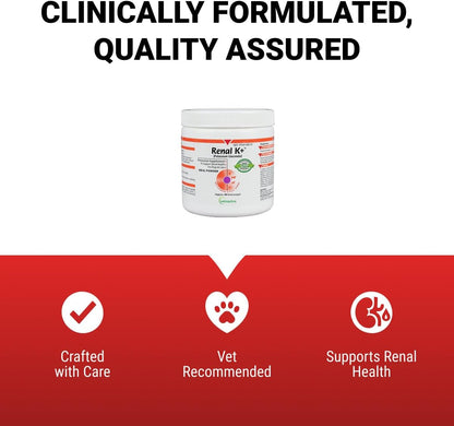 Vetoquinol Renal K - Potassium Supplement Powder for Dogs & Cats - Supports Kidney Health - 99g